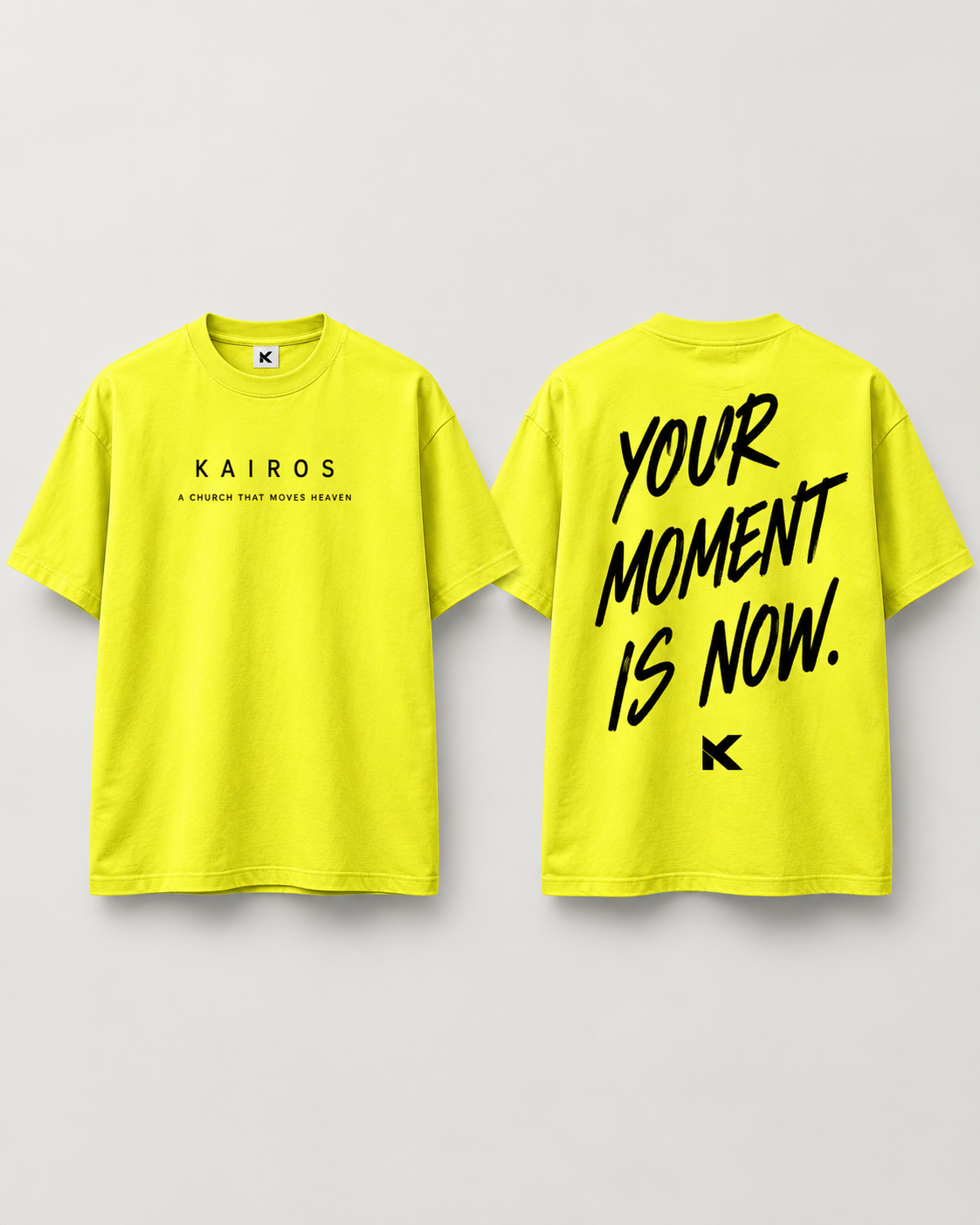 Your Moment Is Now Tee — Kairos Yellow design preview