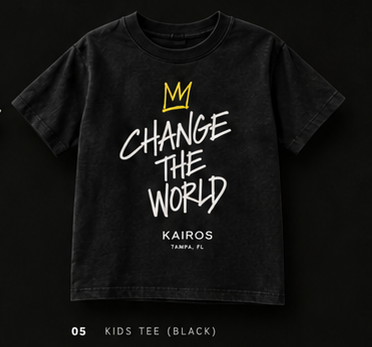 Change the World Kids Tee design preview