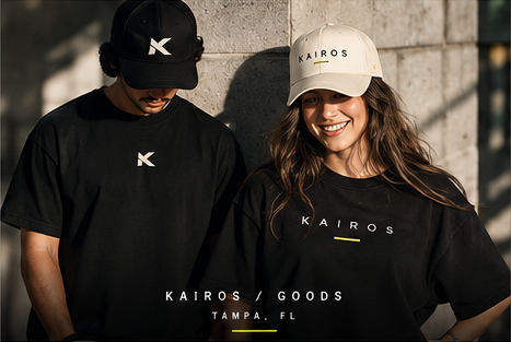 Kairos Goods collection lifestyle campaign artwork